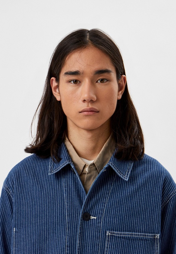 Куртка джинсовая UNIQLO голубой, размер 46, фото 4
