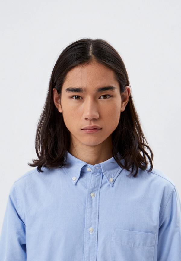 Рубашка UNIQLO голубой, размер 58, фото 4