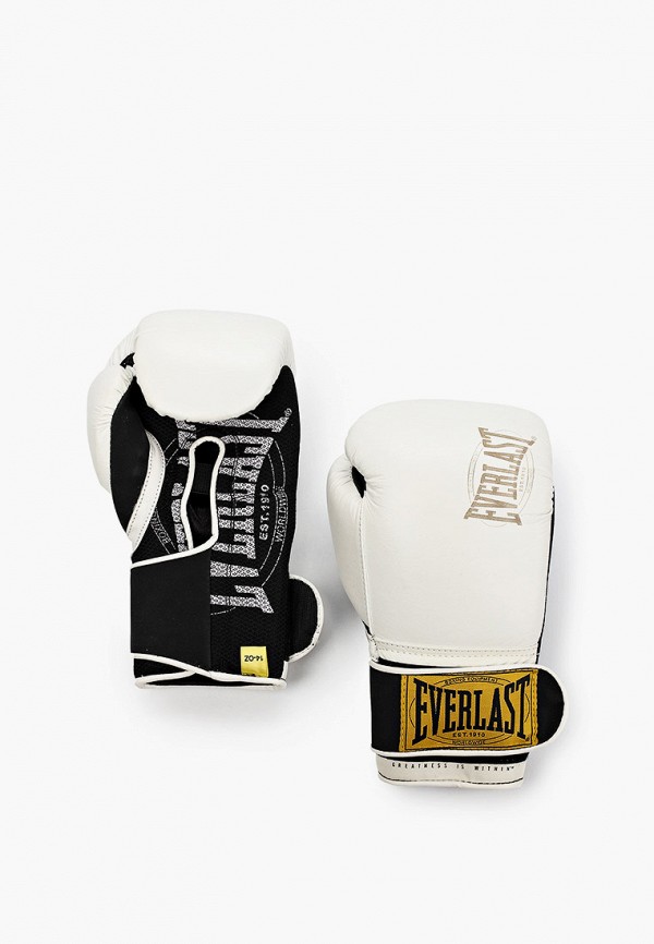 Перчатки боксерские Everlast белого цвета
