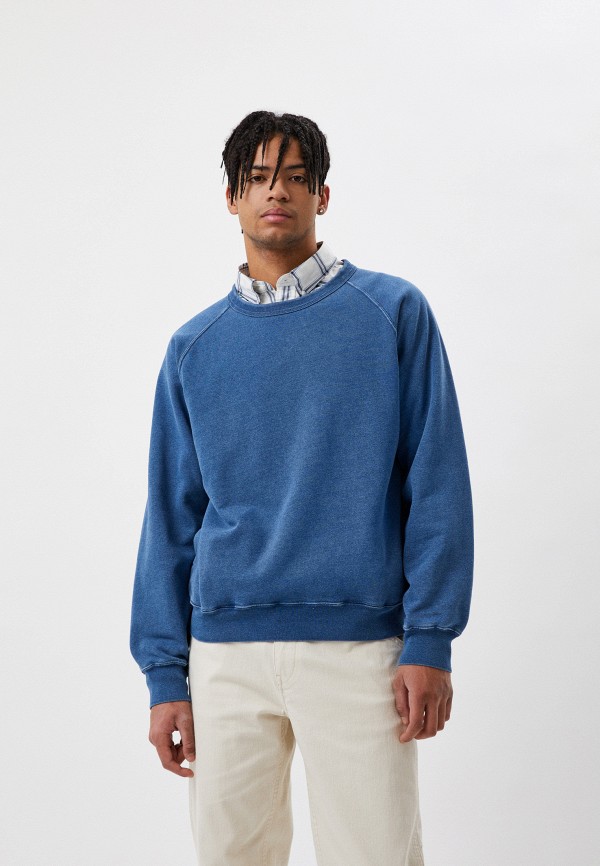 Свитшот UNIQLO голубой, размер 46, фото 4