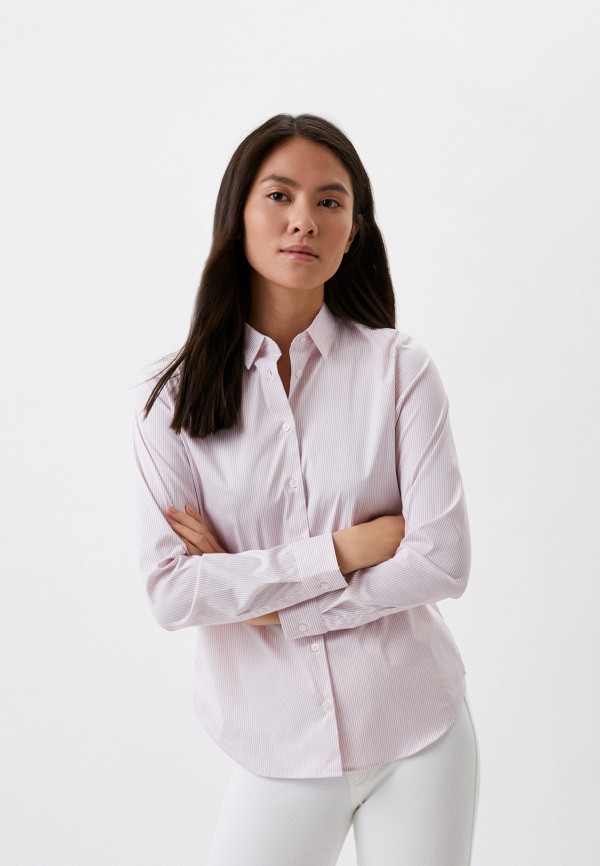 

Рубашка UNIQLO, Розовый, из хлопка SUPIMA