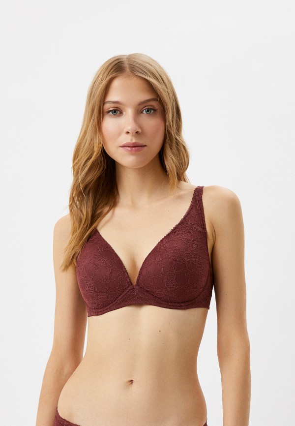 

Бюстгальтер UNIQLO, Коричневый, без косточек (Shape Lift)
