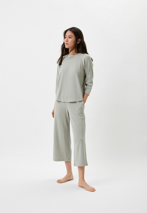 

Костюм домашний UNIQLO, Зеленый, из вафельного трикотажа