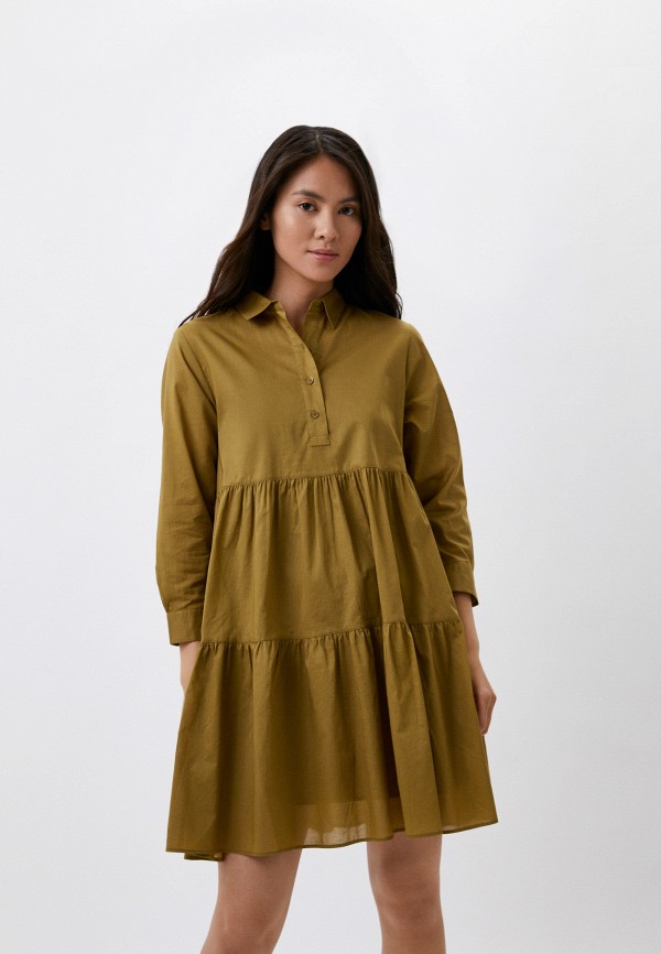

Платье UNIQLO, Хаки, из хлопка