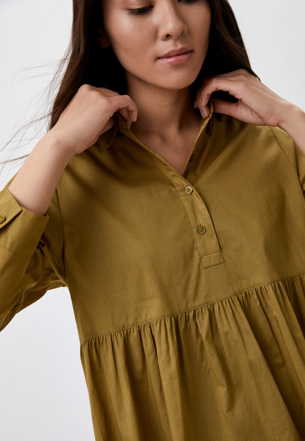 Платье UNIQLO хаки, размер 46, фото 4