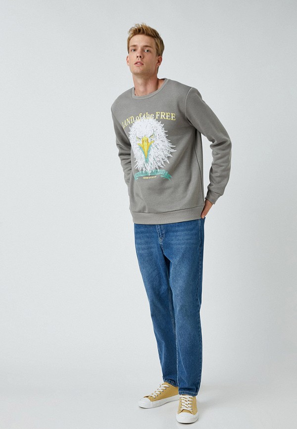 Свитшот Koton серый, размер 48, фото 2