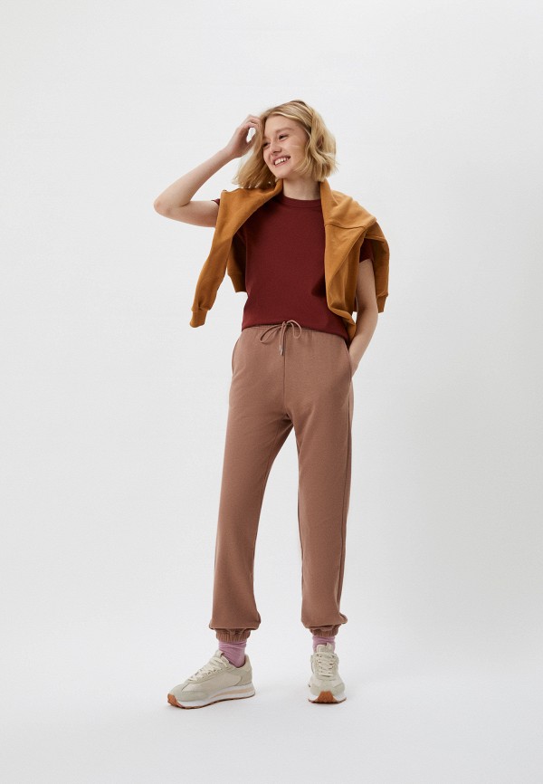 Футболка UNIQLO коричневый, размер 42, фото 2