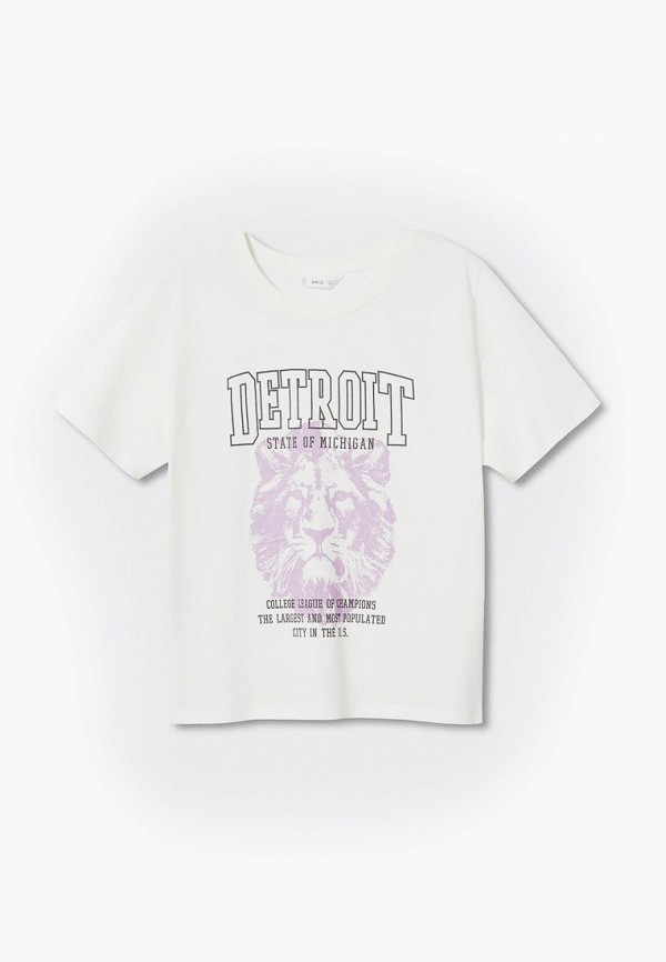 

Футболка Mango Kids, Белый, DETROIT