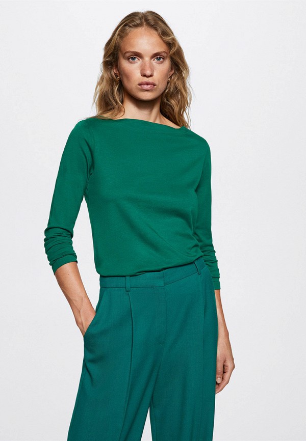 

Лонгслив Mango, Бирюзовый, SACO