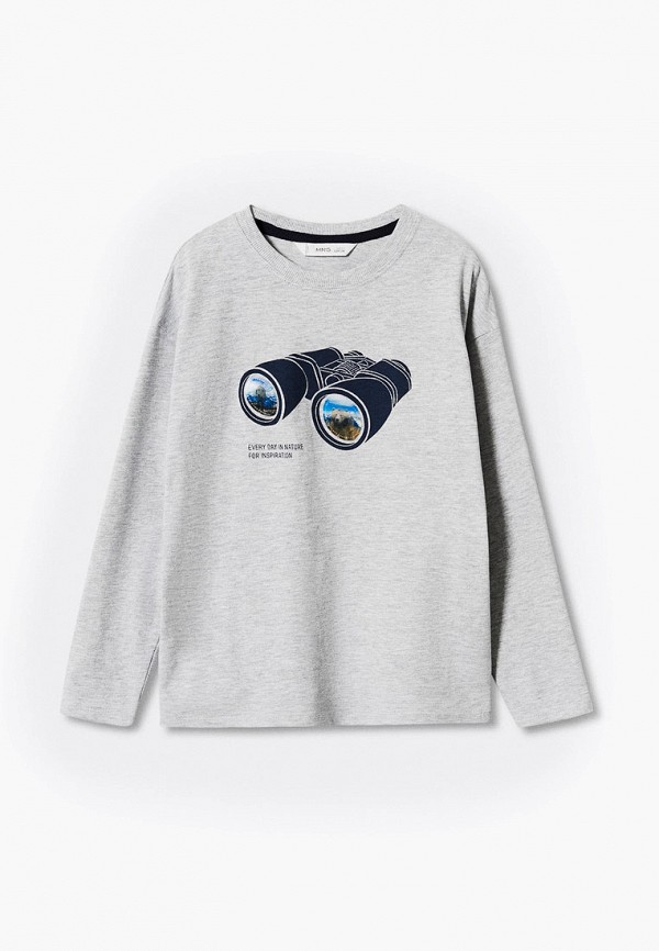

Лонгслив Mango Kids, Серый, PRISMA