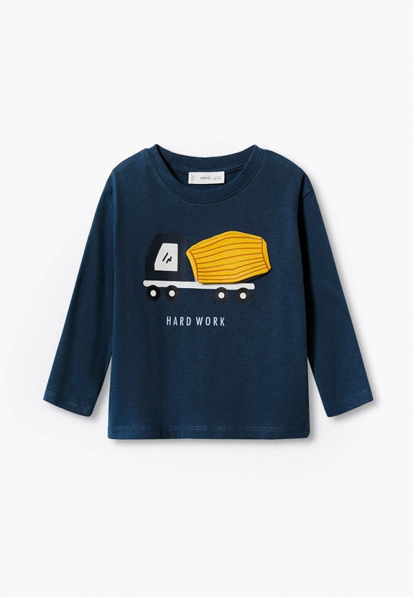 

Лонгслив Mango Kids, Синий, BUILD