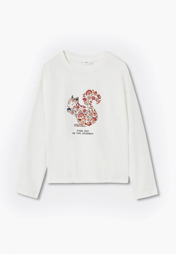 

Лонгслив Mango Kids, Белый, ARDILLA