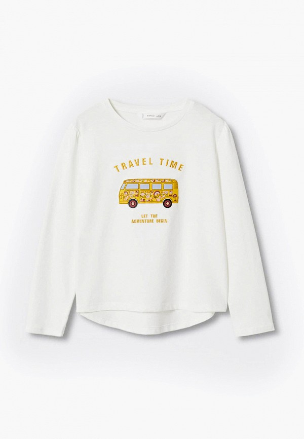 

Лонгслив Mango Kids, Белый, TRAVEL
