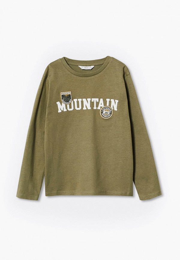 

Лонгслив Mango Kids, Хаки, MOUNTAIN