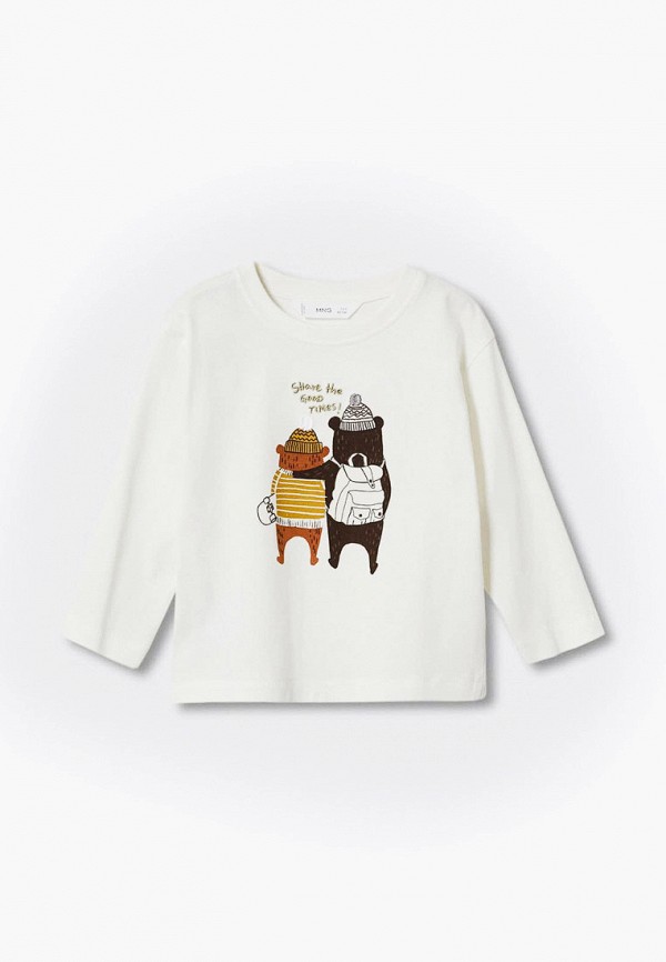 

Лонгслив Mango Kids, Белый, BEARS