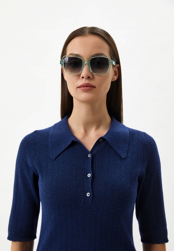Очки солнцезащитные DKNY бирюзовый, размер 54, фото 5
