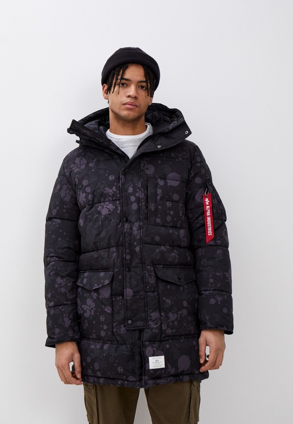 

Куртка утепленная Alpha Industries, Черный, N-3B QUILTED PARKA