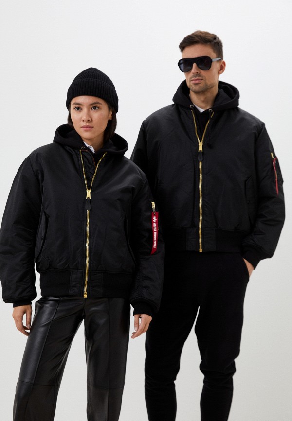 

Куртка утепленная Alpha Industries, Черный, ALPHA MA-1 FLIGHT JACKET
