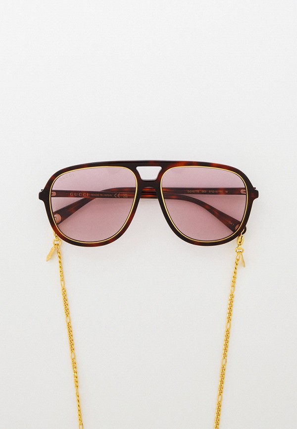 

Очки солнцезащитные Gucci, Коричневый, GG1077S 003