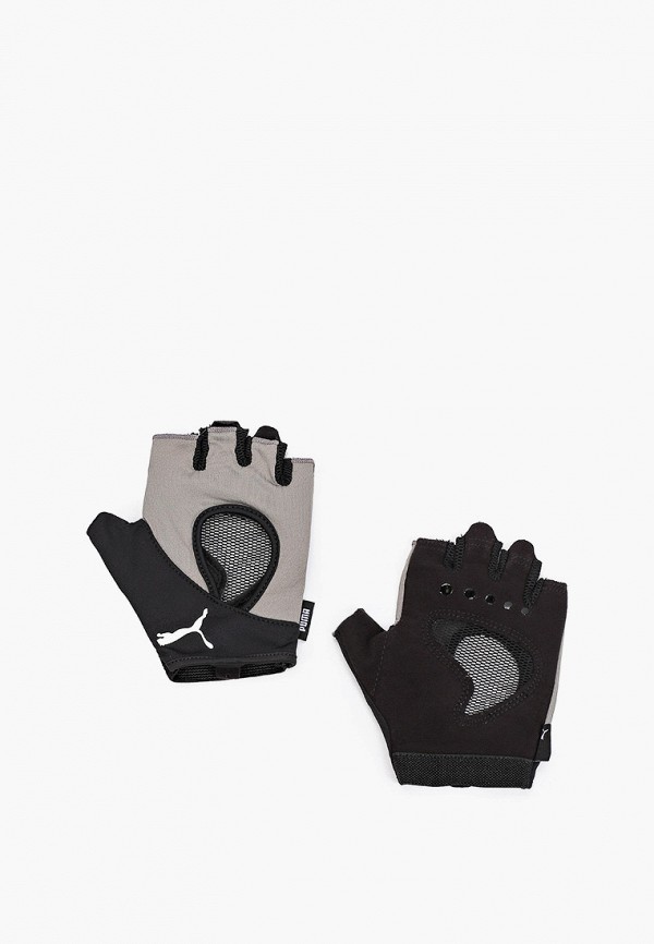 Перчатки для фитнеса PUMA серого цвета
