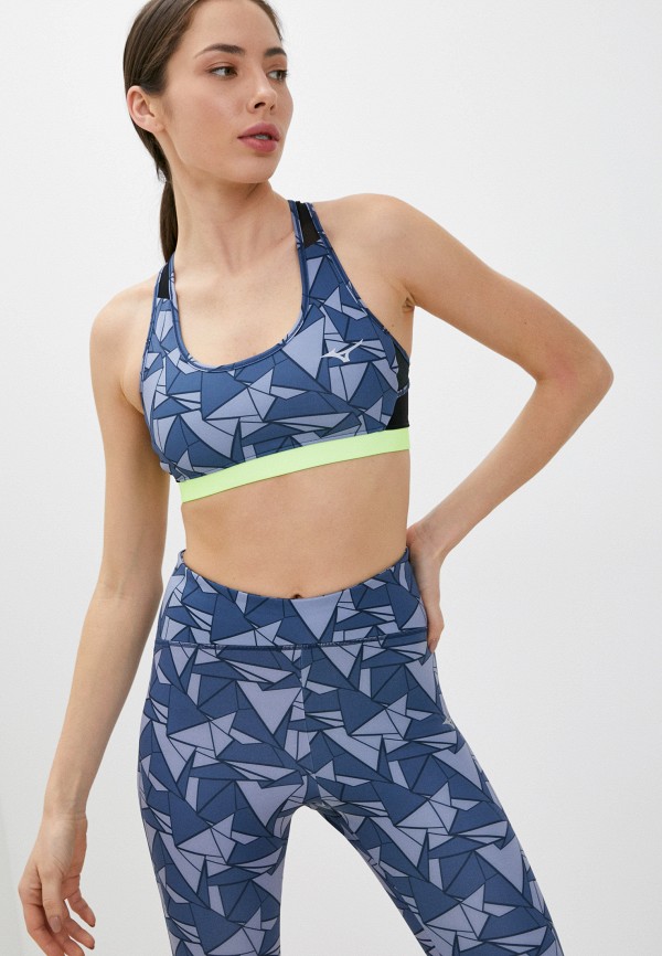 

Топ спортивный Mizuno, Синий, Alpha Graphic Bra(W)