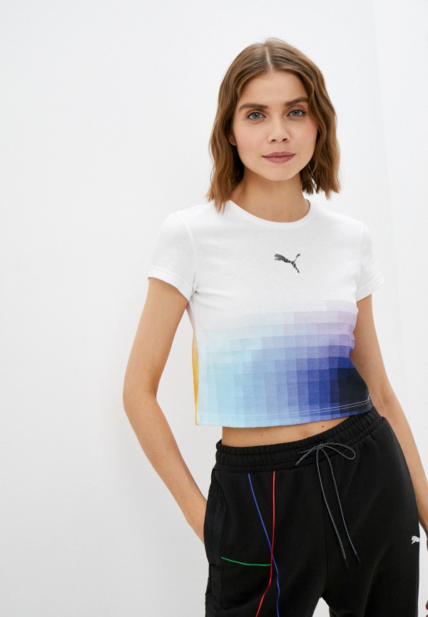 

Футболка PUMA, Белый, PUMA x FELIPE PANTONE W Cropped Tee Puma