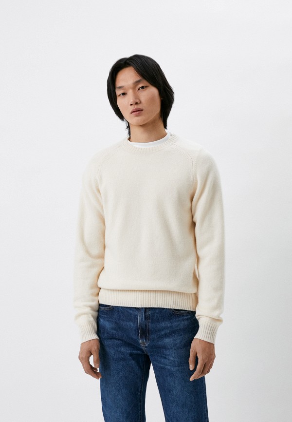 

Джемпер UNIQLO, Бежевый, из овечьей шерсти класса премиум