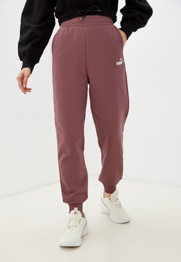 

Брюки спортивные PUMA, Коричневый, ESS+ Embroidery High-Waist Pants FL cl