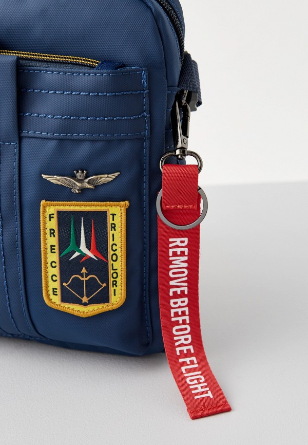 Сумка и брелок Aeronautica Militare синий, размер 00, фото 3