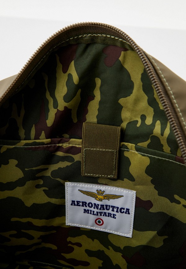 Сумка дорожная Aeronautica Militare хаки, размер 00, фото 4