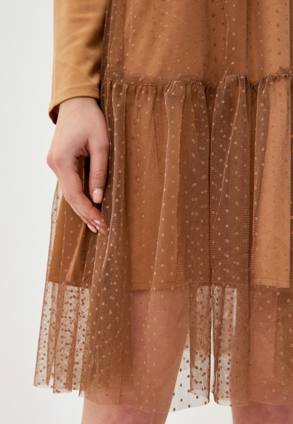 Платье Pink Summer коричневый, размер 40, фото 4