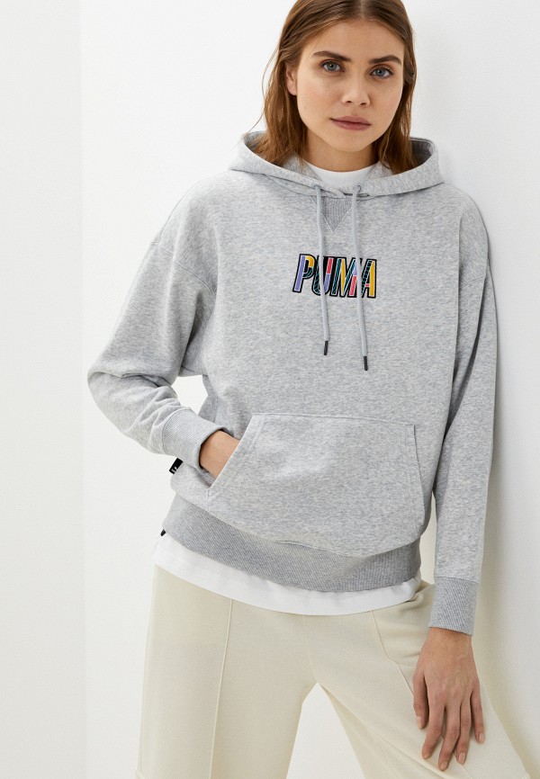 

Худи PUMA, Серый, SWxP Graphic Hoodie TR