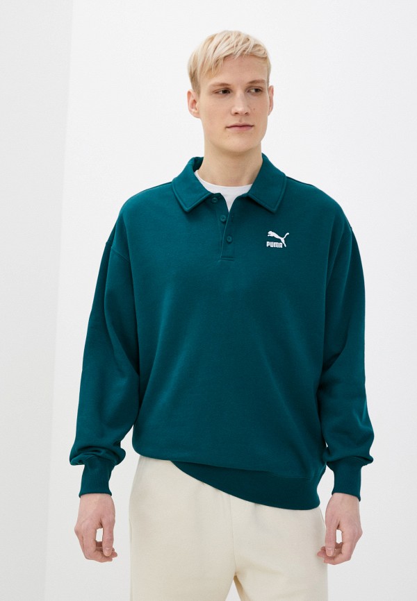 

Поло PUMA, Бирюзовый, Classics Polo Crew FL