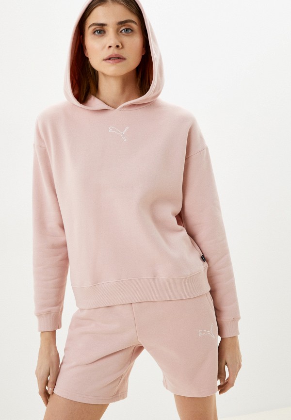 

Костюм спортивный PUMA, Розовый, Loungewear 7" Shorts Suit FL на флисе
