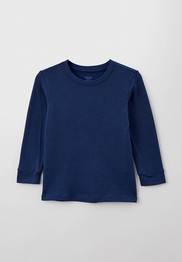 

Лонгслив UNIQLO, Синий, HEATTECH С ХЛОПКОМ