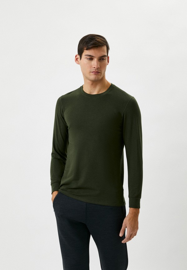 

Лонгслив UNIQLO, Зеленый, HEATTECH С ХЛОПКОМ