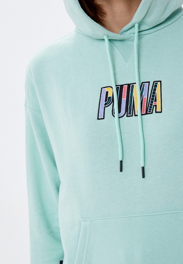 Худи PUMA бирюзовый, размер 40, фото 4
