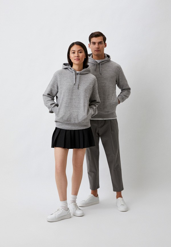 Худи UNIQLO серый, размер 46, фото 2