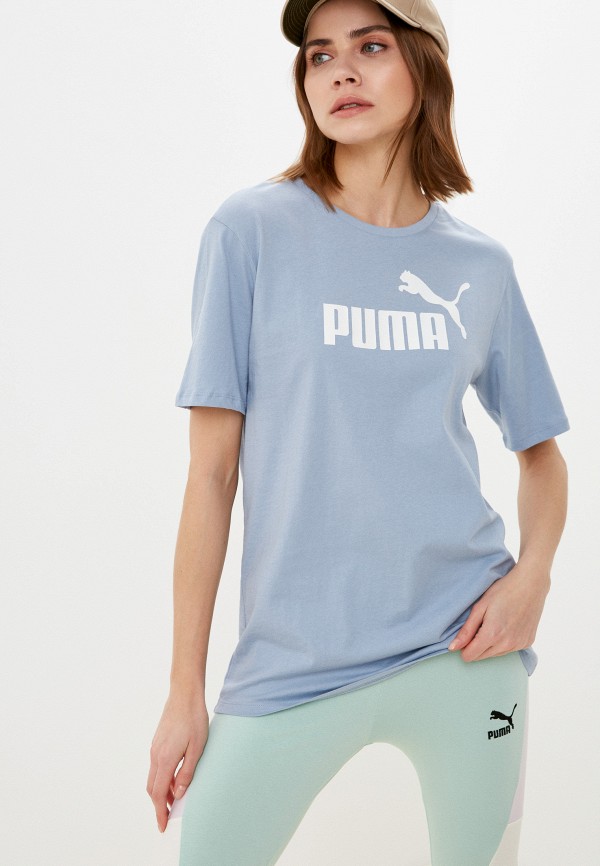 

Футболка PUMA, Голубой, ESS Logo Boyfriend Tee