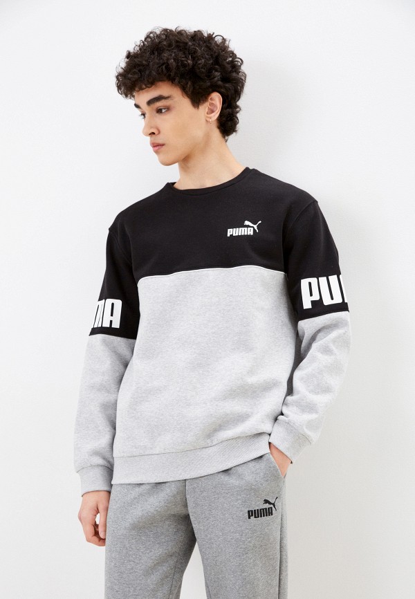 

Свитшот PUMA, Серый, Puma Power Colorblock Crew FL