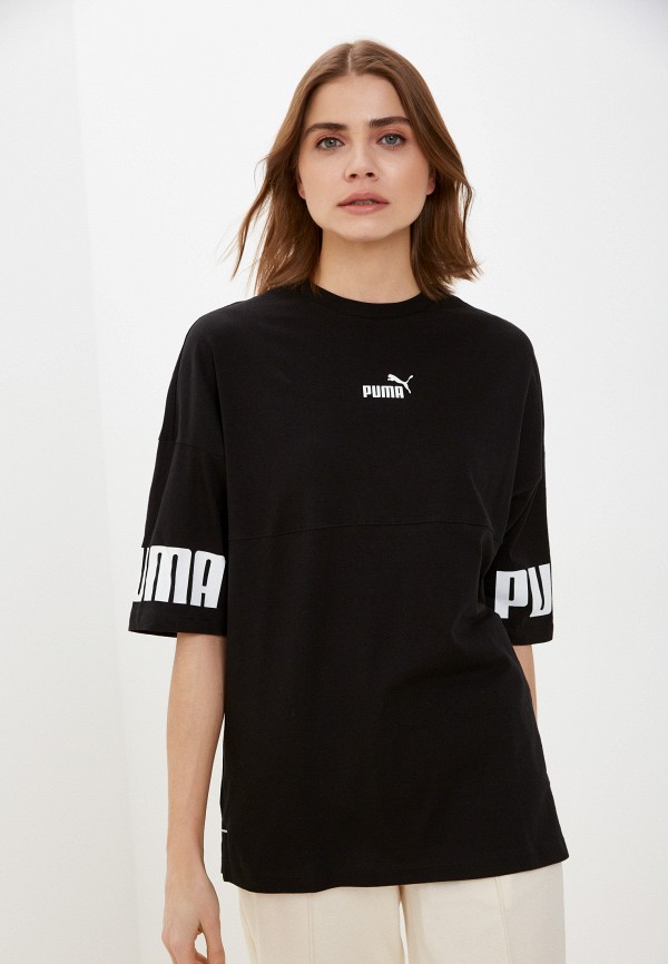 

Футболка PUMA, Черный, PUMA POWER Colorblock Tee Puma Black