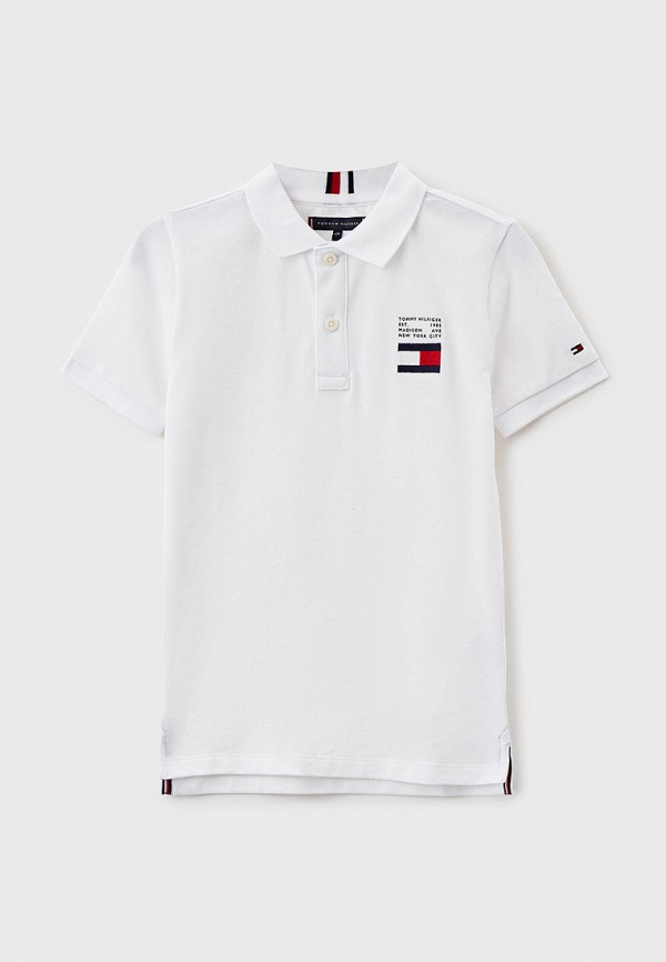 Поло Tommy Hilfiger белый KB0KB07949 RTLACE429001