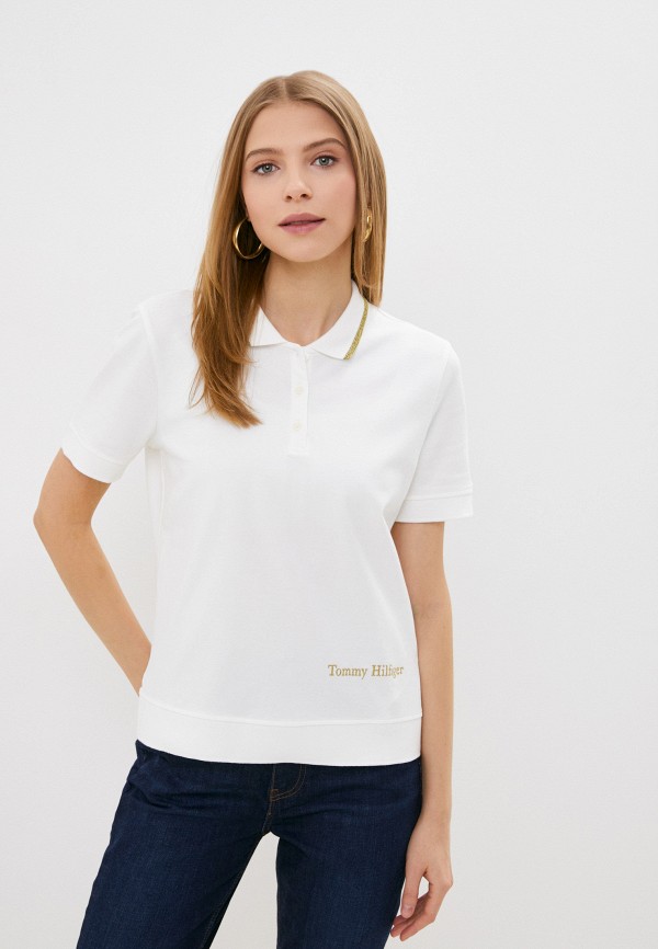 

Поло Tommy Hilfiger, Белый
