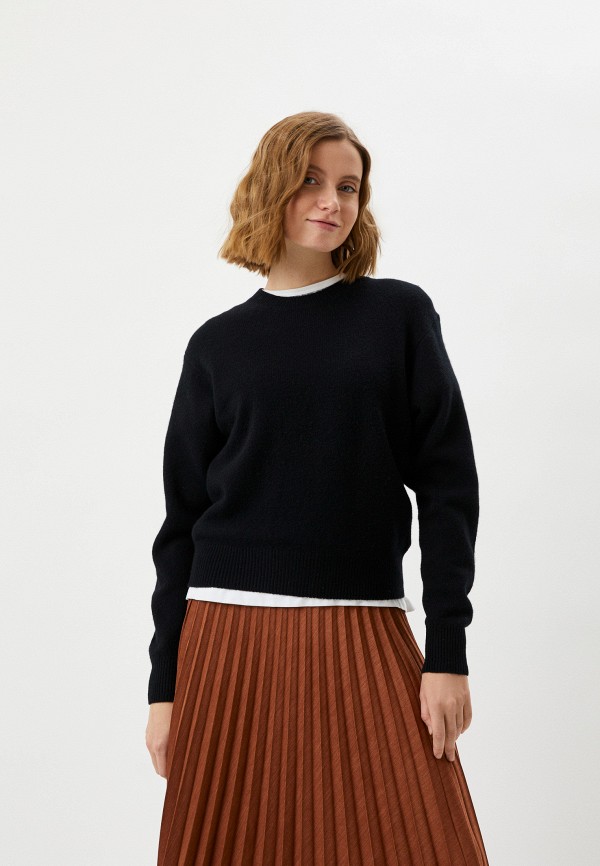 

Джемпер UNIQLO, Черный, из овечьей шерсти класса премиум