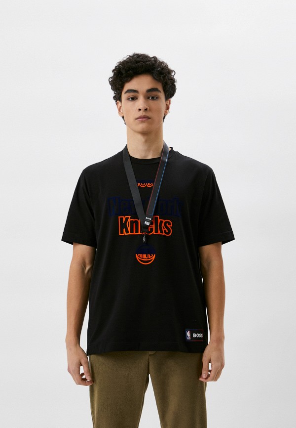 

Футболка и брелок Boss, Черный, NBA New York Knicks
