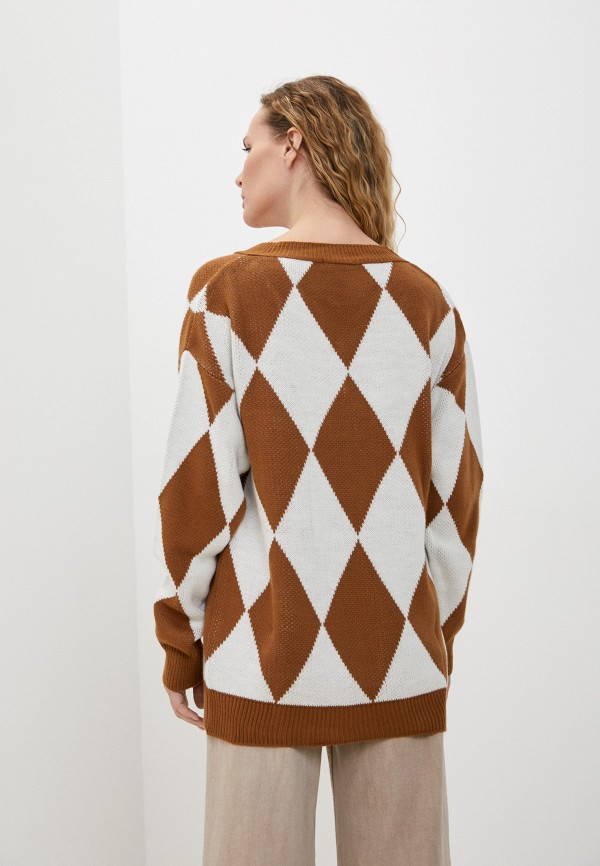 Пуловер Vickwool коричневый, размер 46, фото 3