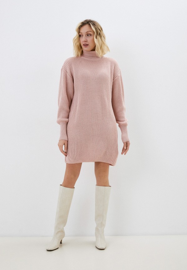 Платье Vickwool розовый, размер 46, фото 2