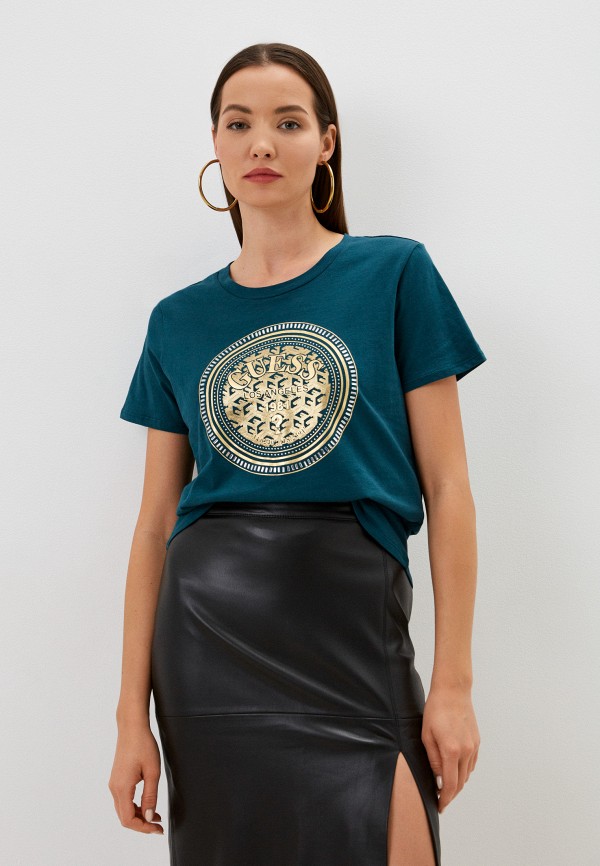 

Футболка Guess, Бирюзовый