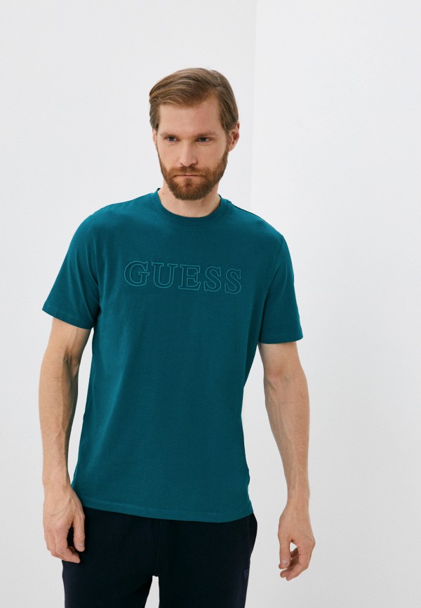 

Футболка Guess Jeans, Бирюзовый