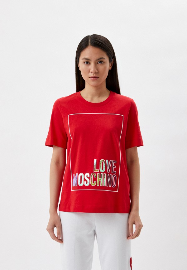 

Футболка Love Moschino, Красный